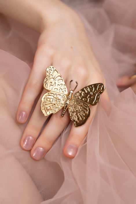 Anillo Maxi Mariposa Atardecer