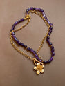 Collar Doble Flor y Amatista