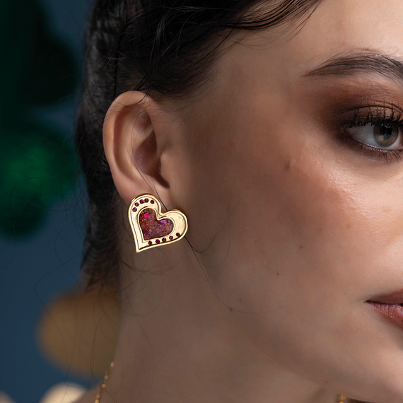 Aretes Corazon