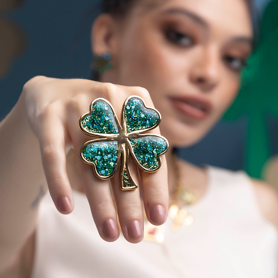 Anillo Trebol Maxi