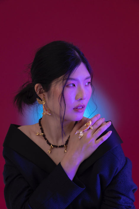 Aretes Pez Koi - Pintado