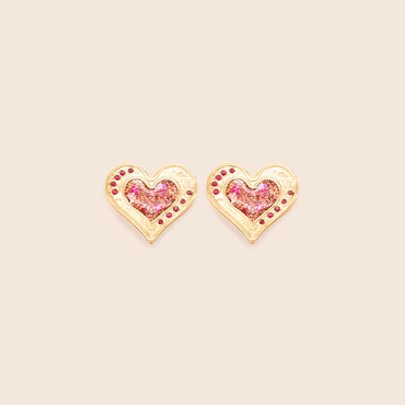 Aretes Corazon