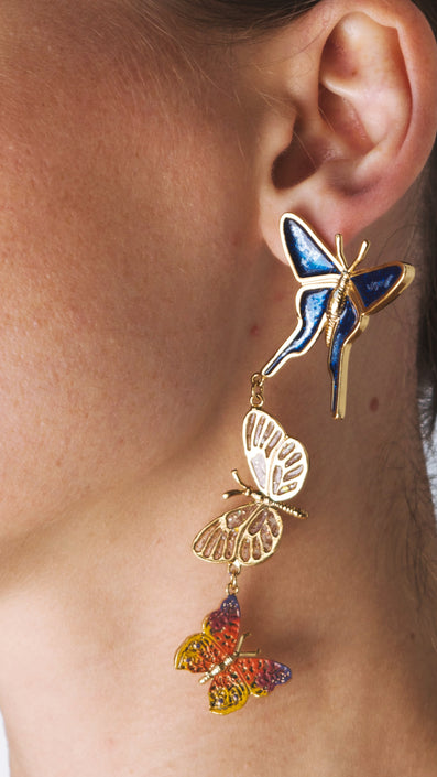 Aretes Mundo Mariposa