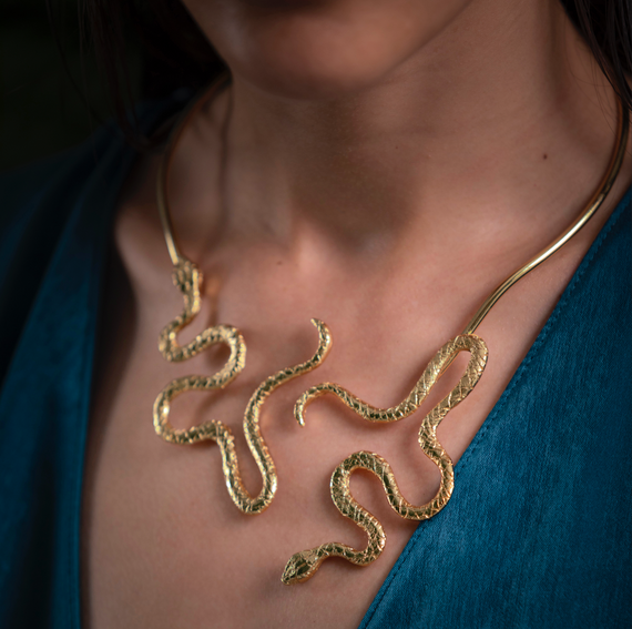 Choker Doble Serpiente