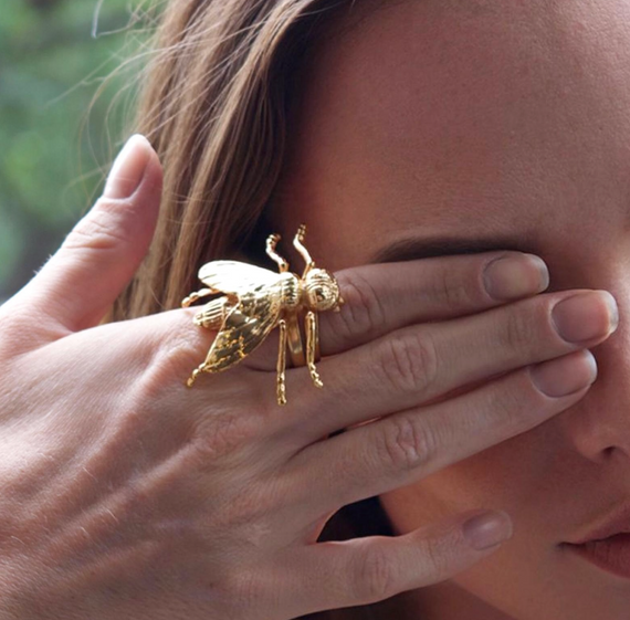 Anillo Mosca Maxi - Oro