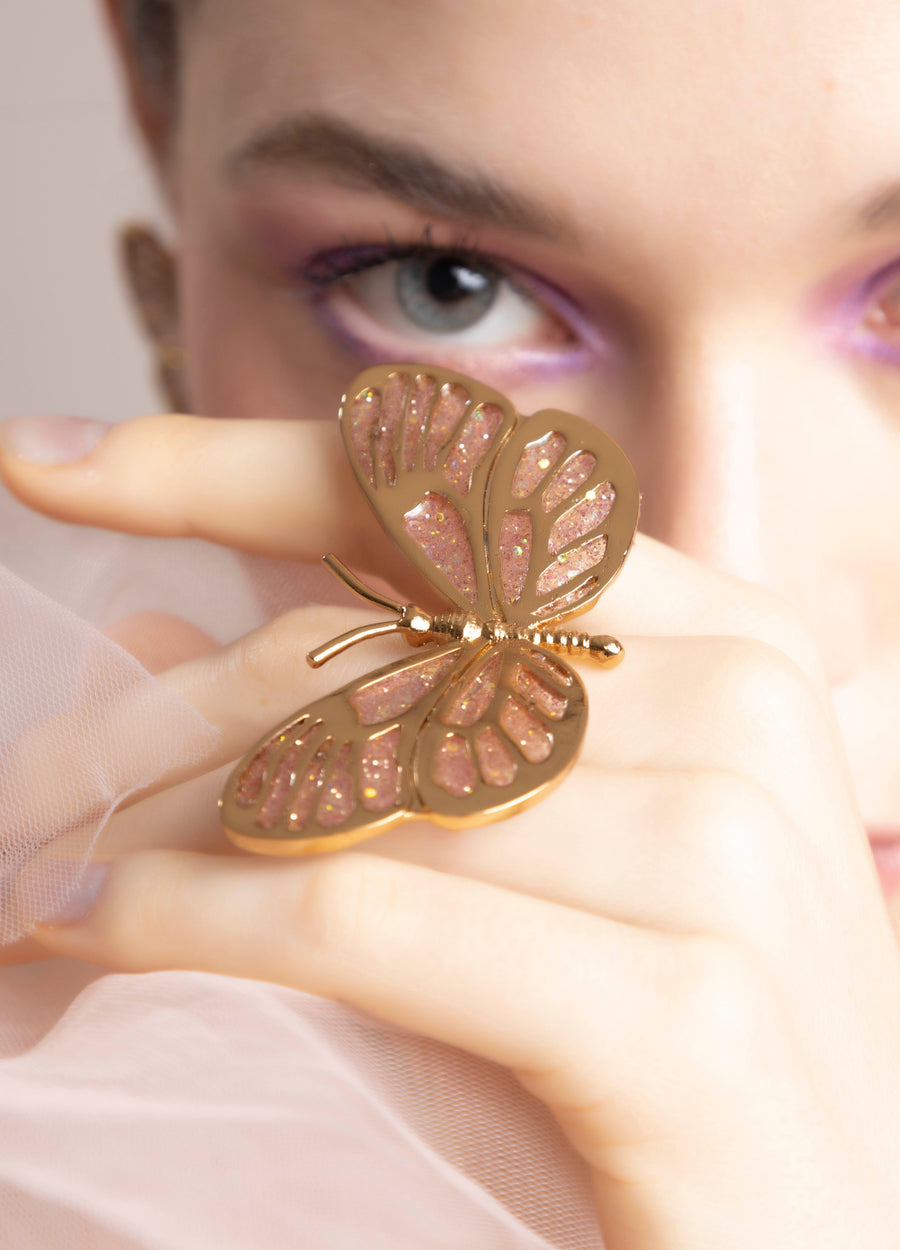 Anillo Maxi Mariposa Rayo de Sol