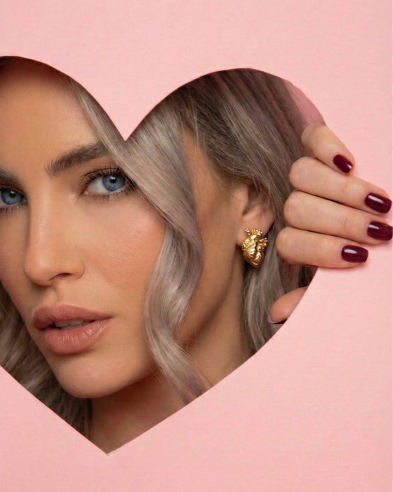 Aretes Corazón Anatomico