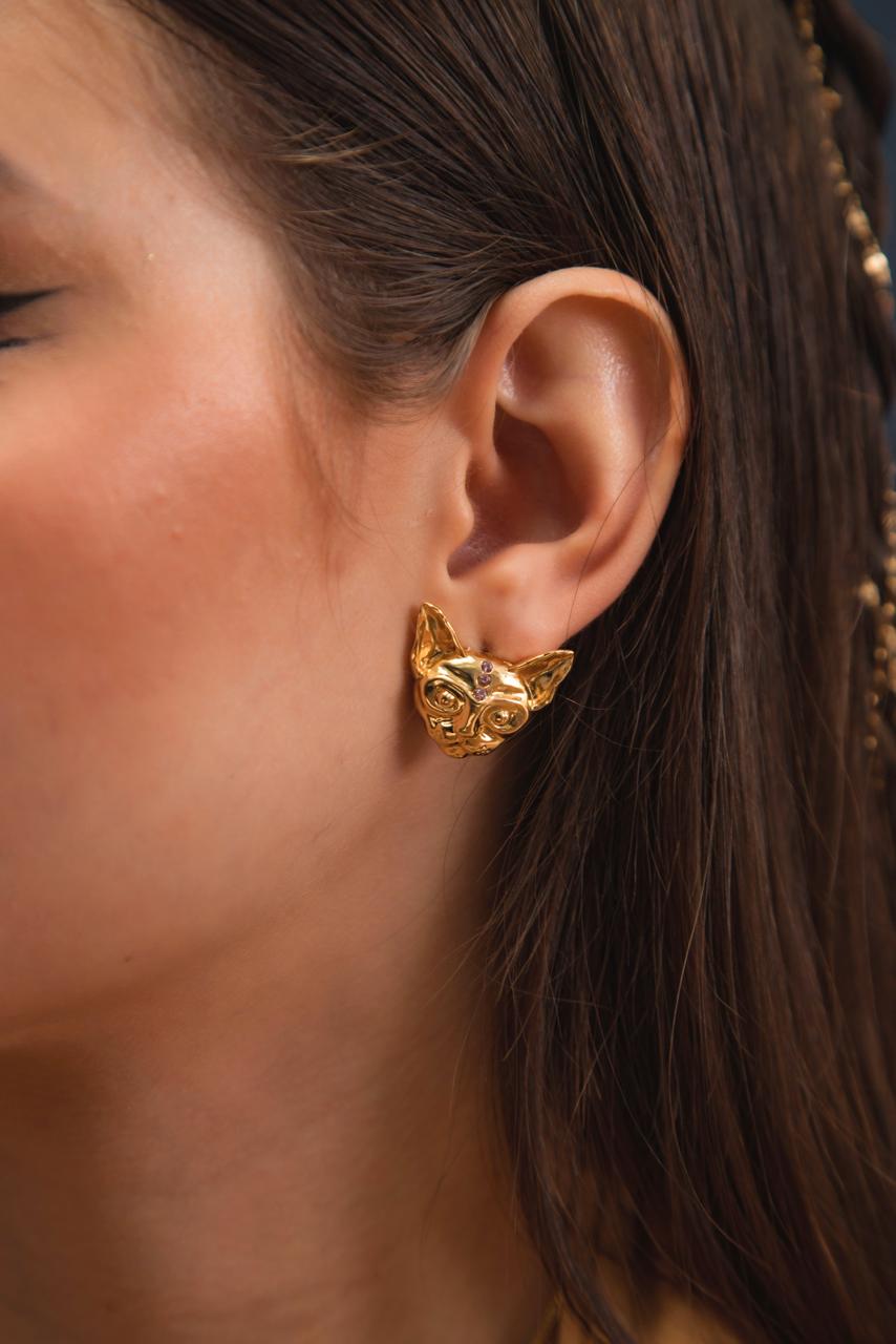 Aretes Gato Egipcio