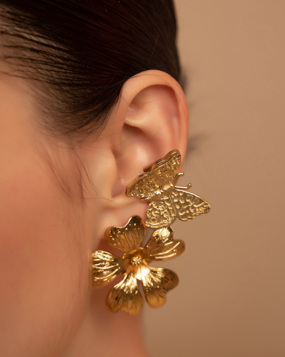 Ear Cuff Mariposa Atardecer