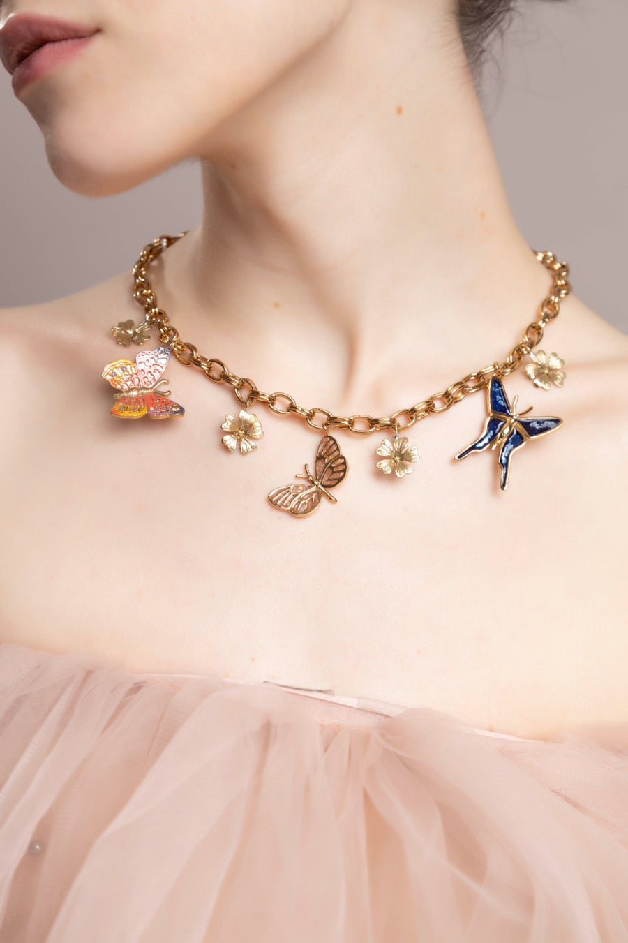 Collar Charms Mundo Mariposa