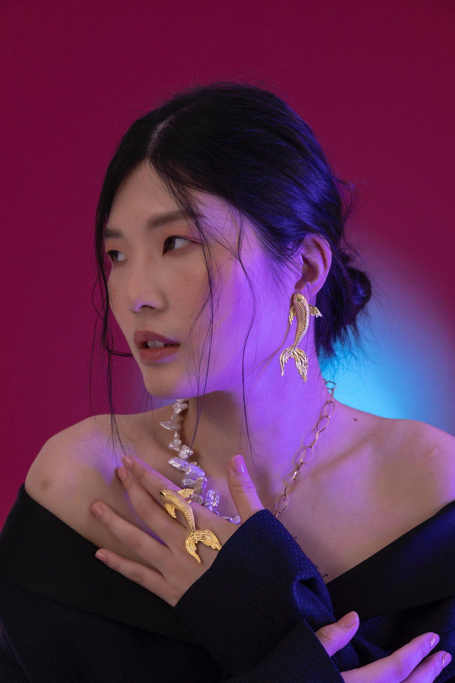 Anillo Maxi Pez - Oro